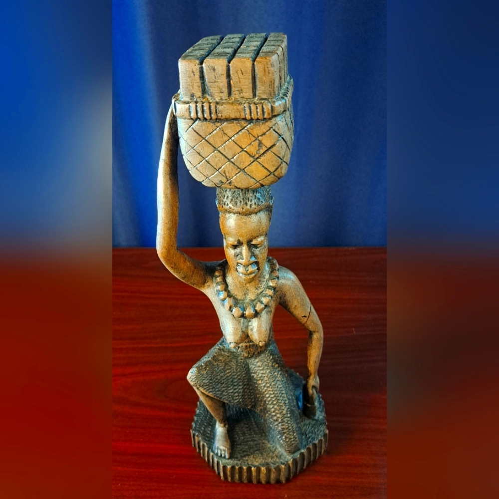 Hand carved statue from Africa